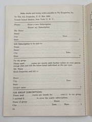 AA Grapevine - September 1958 Recovery Collectibles