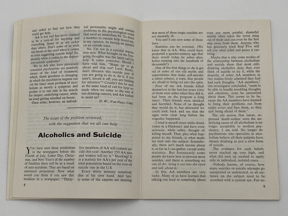 AA Grapevine - Severe Depression - October 1964 Recovery Collectibles