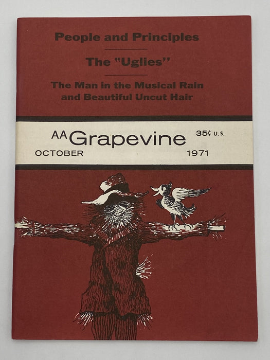 AA Grapevine - Sobriety and Creativity - October 1971 Recovery Collectibles