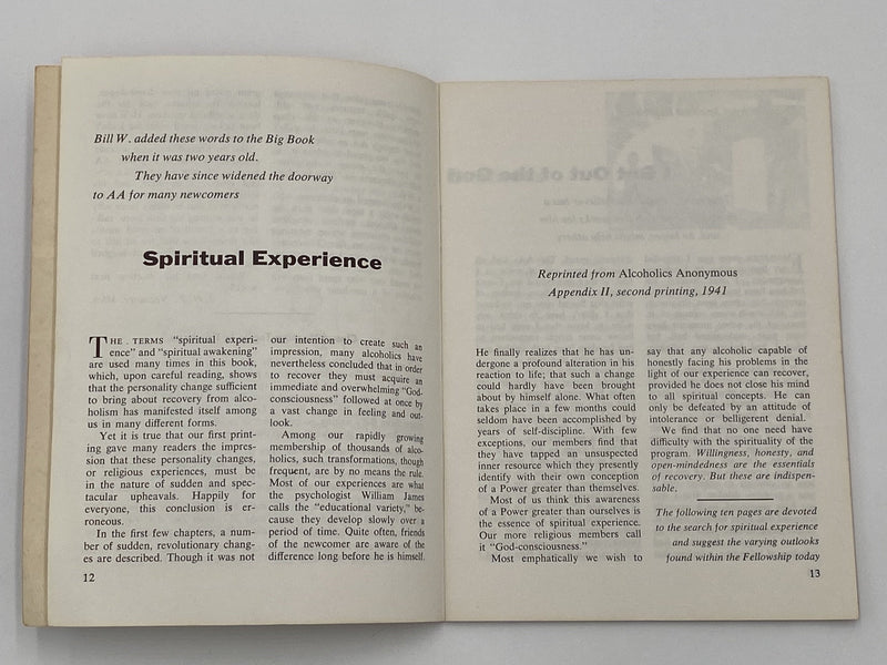 AA Grapevine - Spiritual Experience - January 1970 Recovery Collectibles