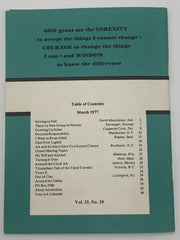 AA Grapevine - Striving to Fail - March 1977 Recovery Collectibles