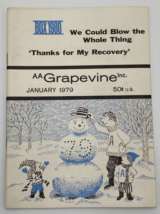 AA Grapevine - Thanks for My Recovery - January 1979 Recovery Collectibles