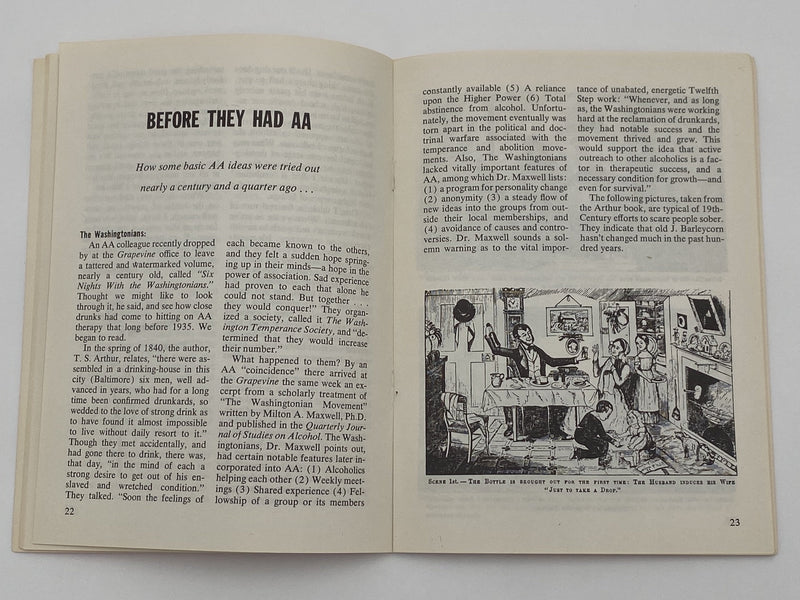 AA Grapevine - The 24 Hour Plan - October 1962 Recovery Collectibles