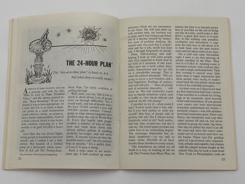 AA Grapevine - The 24 Hour Plan - October 1962 Recovery Collectibles