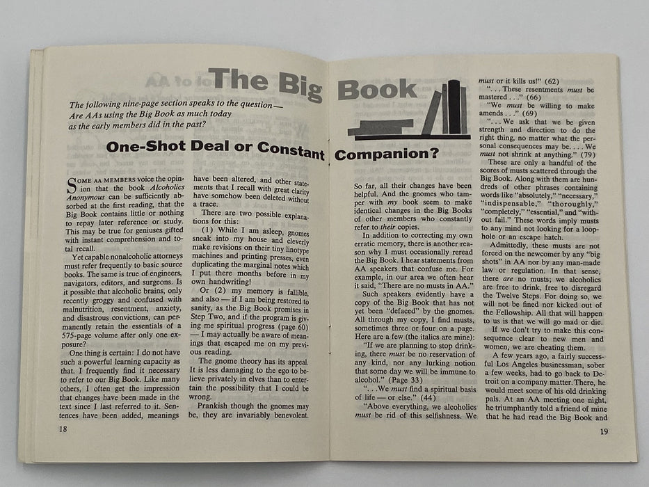 AA Grapevine - The Big Book - March 1972 Recovery Collectibles