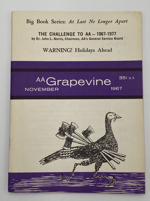 AA Grapevine - The Challenge To AA - November 1967 Recovery Collectibles