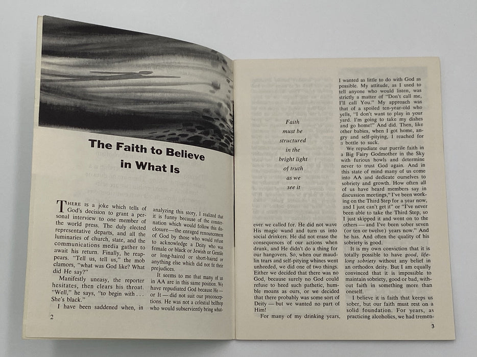 AA Grapevine - The Faith to Believe In What Is - July 1972 Recovery Collectibles