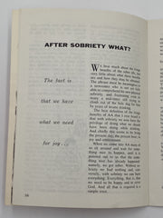 AA Grapevine - The Old 24th Street Clubhouse - October 1966 Recovery Collectibles