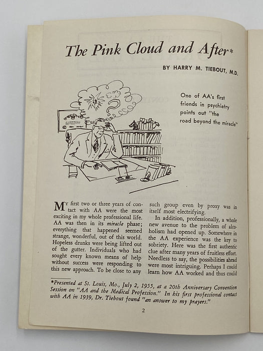 AA Grapevine - The Pink Cloud and Afternoon by Harry Tiebout - September 1955 Recovery Collectibles