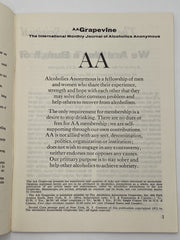 AA Grapevine - The Search for Spiritual Awareness - April 1972 Recovery Collectibles