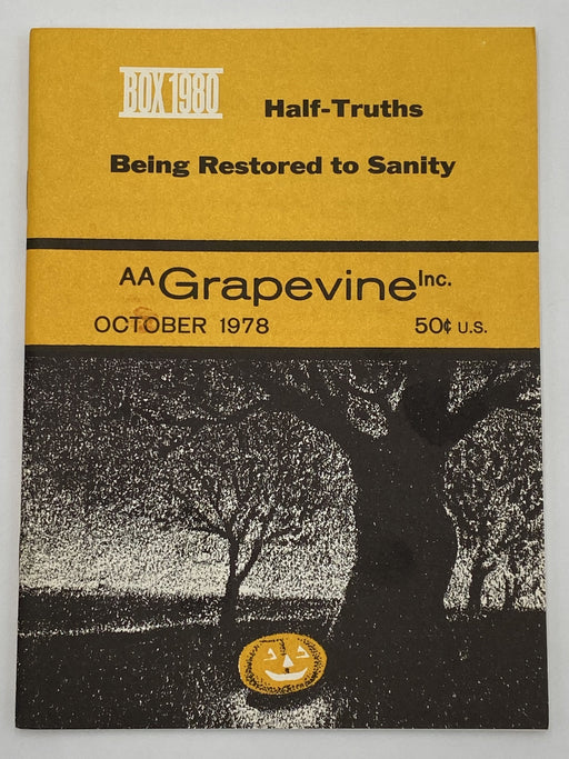AA Grapevine - The Second Step - October 1978 Recovery Collectibles