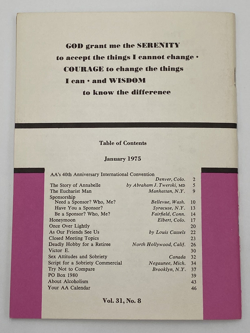 AA Grapevine - This is the Year - January 1975 Recovery Collectibles