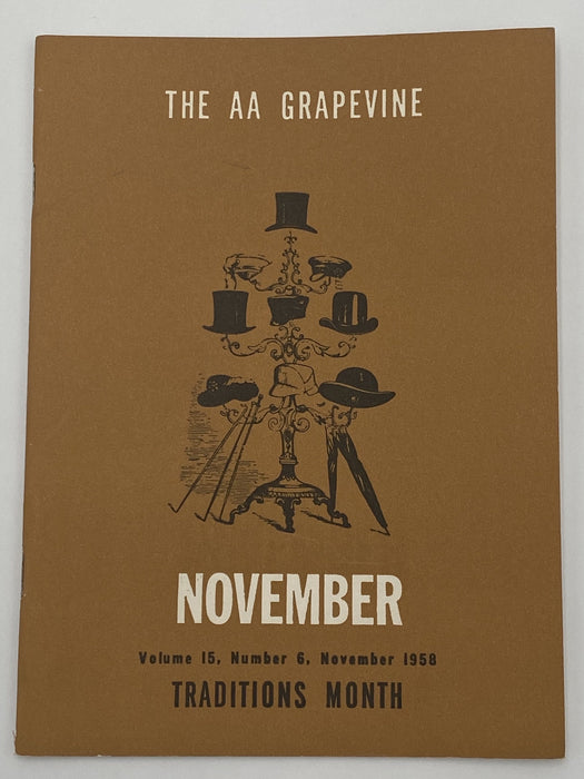 AA Grapevine - Traditions Month - November 1958 Recovery Collectibles
