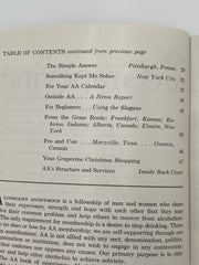 AA Grapevine - Traditions Month - November 1958 Recovery Collectibles