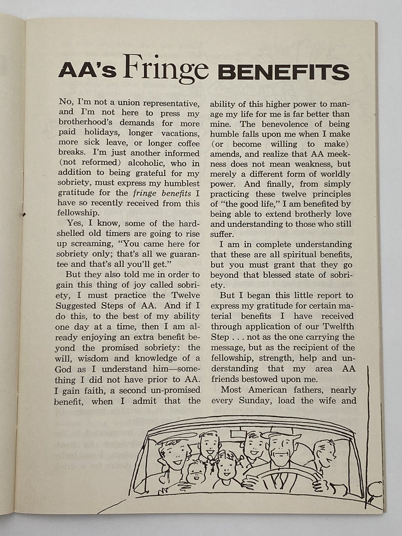 AA Grapevine - Tranquilizers - October 1956 Recovery Collectibles