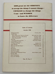 AA Grapevine - Twelfth Step - October 1980 Recovery Collectibles
