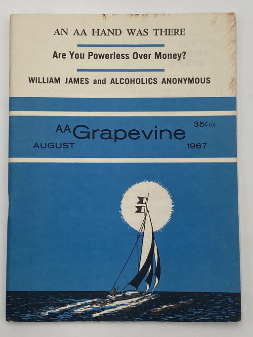 AA Grapevine - William James and AA - August 1967 Recovery Collectibles