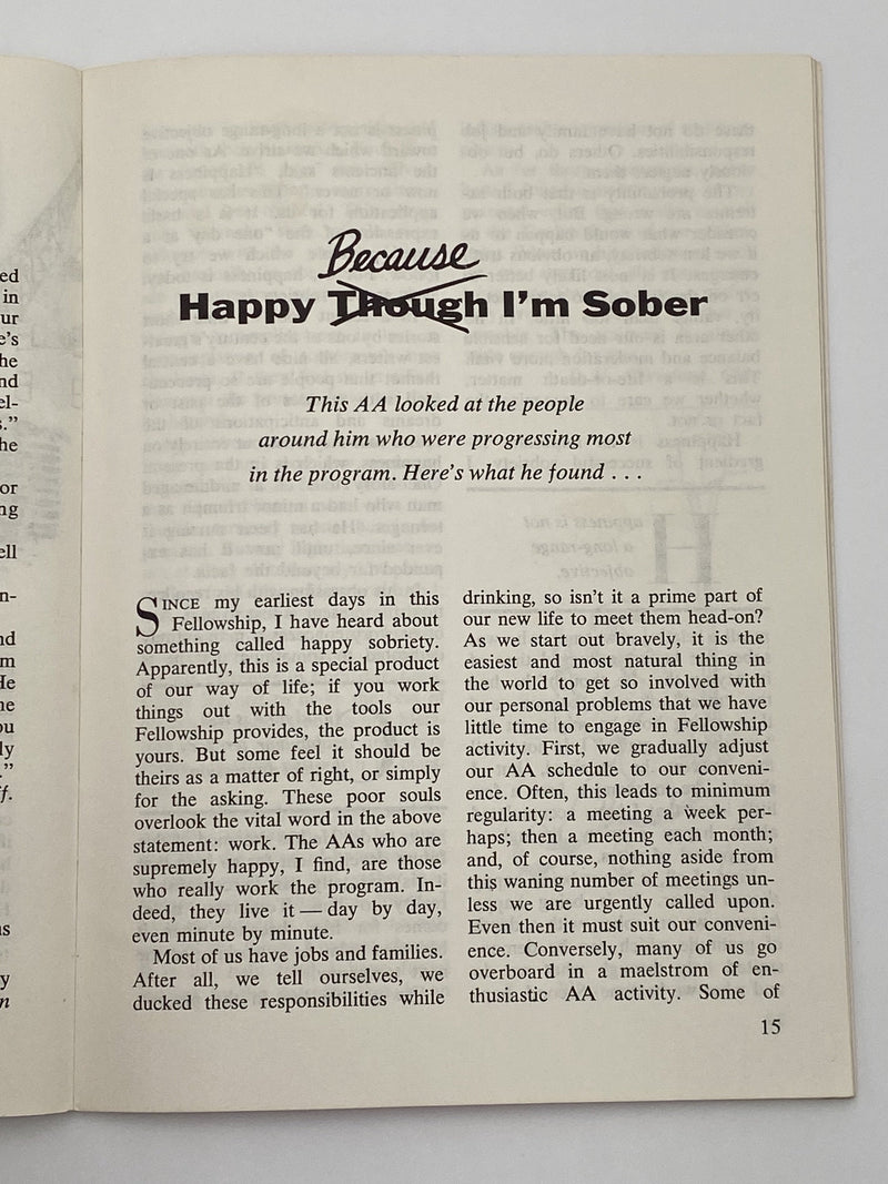AA Grapevine - Young Winners - February 1969 Recovery Collectibles