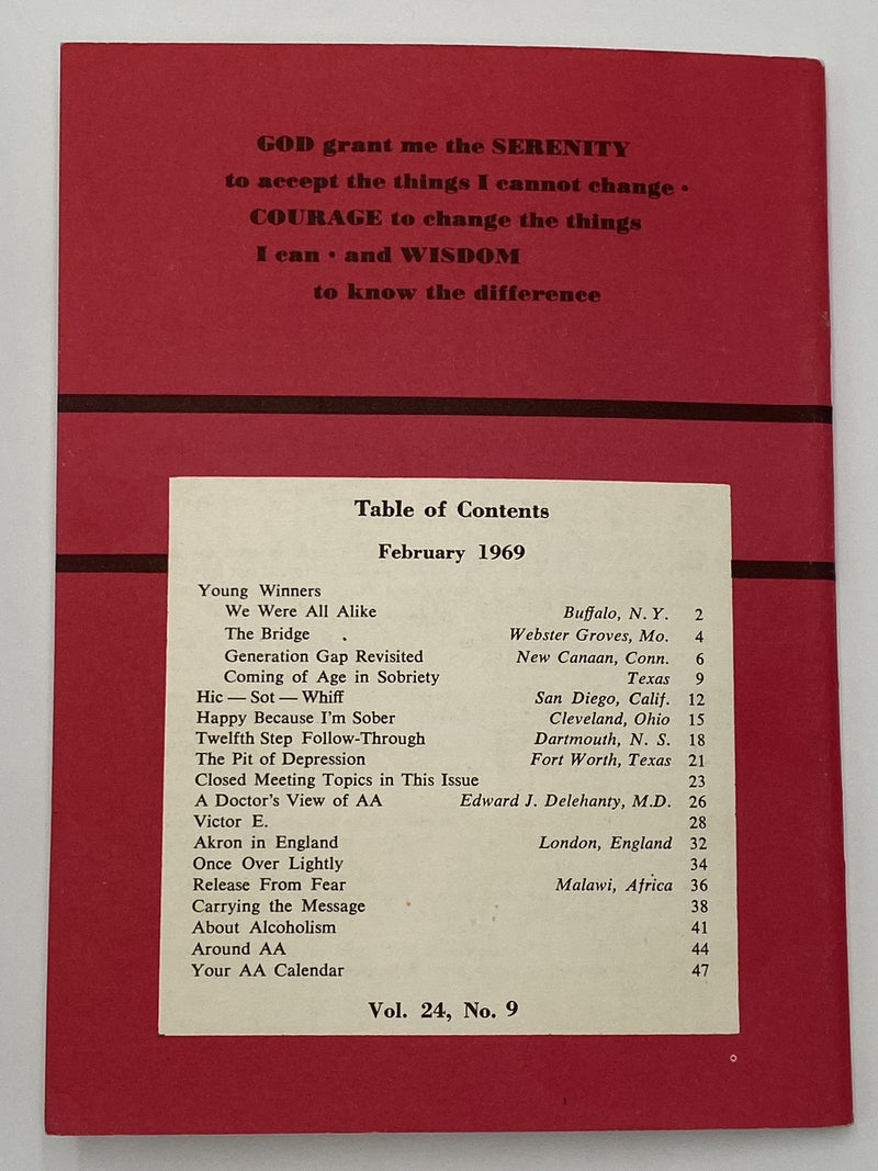 AA Grapevine - Young Winners - February 1969 Recovery Collectibles