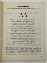 AA Grapevine April 1972 - Spiritual Awareness Recovery Collectibles