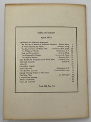 AA Grapevine April 1972 - The Search for Spiritual Awareness Recovery Collectibles
