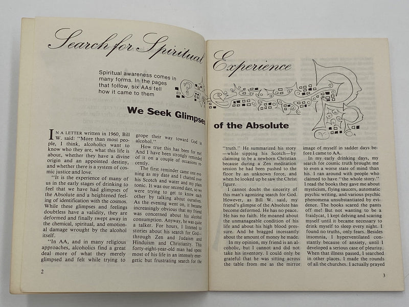 AA Grapevine April 1978 - Search for Spiritual Experience Recovery Collectibles