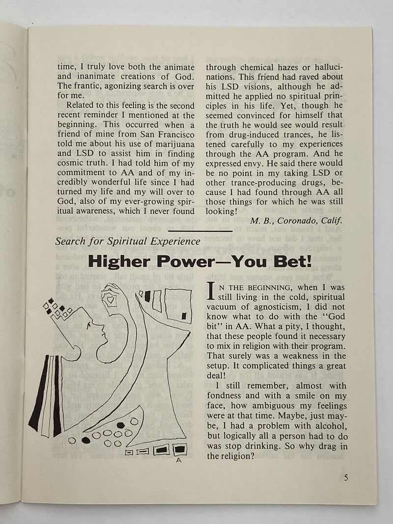 AA Grapevine April 1978 - Spiritual Experience Recovery Collectibles