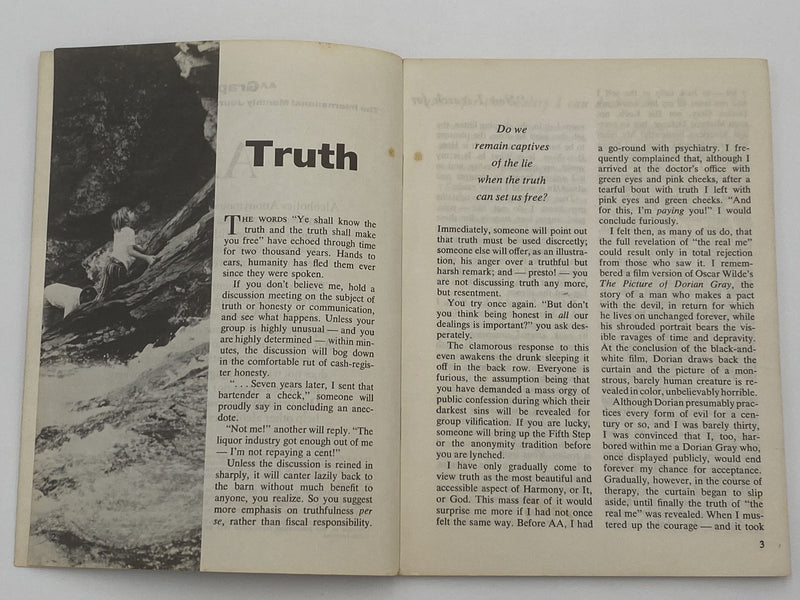 AA Grapevine August 1973 - Truth Recovery Collectibles
