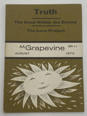 AA Grapevine August 1973 - Truth Recovery Collectibles