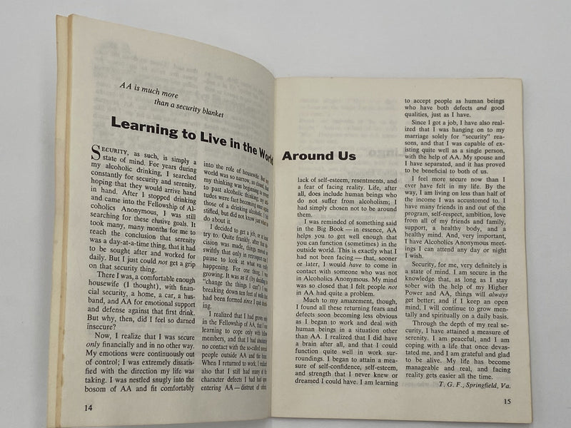 AA Grapevine December 1974 - AA Lingo Recovery Collectibles