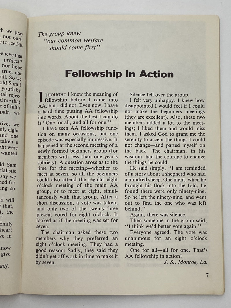 AA Grapevine December 1978 Recovery Collectibles