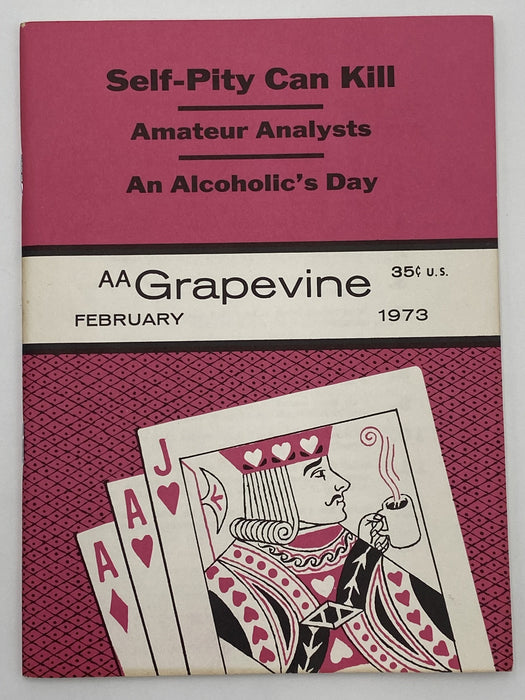 AA Grapevine February 1973 - Self-Pity Can Kill Recovery Collectibles
