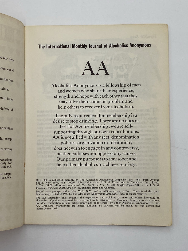 AA Grapevine February 1979 Recovery Collectibles