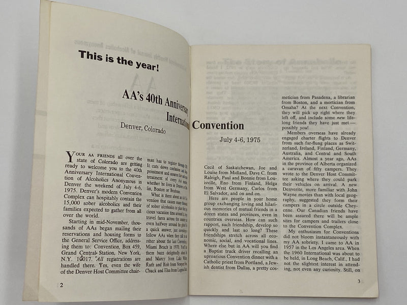 AA Grapevine January 1975 - This is the Year Recovery Collectibles