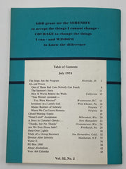 AA Grapevine July 1975 - AA and Prison Recovery Collectibles