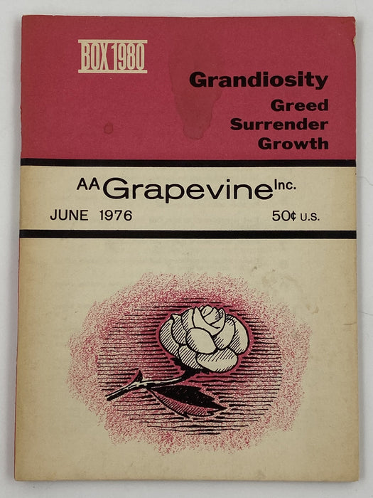 AA Grapevine June 1976 - Grandiosity Recovery Collectibles