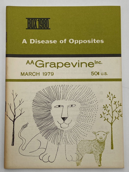 AA Grapevine March 1979 - A Disease of Opposites Recovery Collectibles