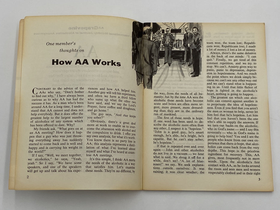 AA Grapevine May 1972 - How AA Works Recovery Collectibles