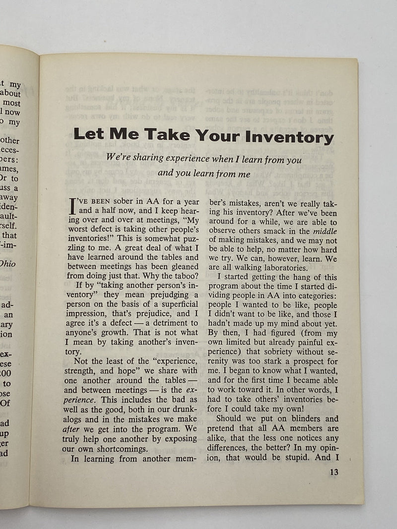 AA Grapevine May 1974 - Because We Need One Another Recovery Collectibles