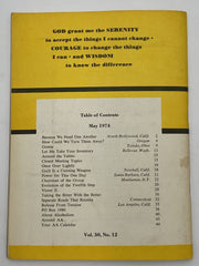 AA Grapevine May 1974 - Because We Need One Another Recovery Collectibles