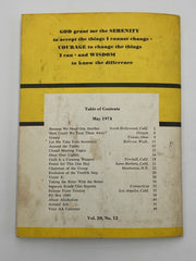 AA Grapevine May 1974 - Evolution of the 12th Step Recovery Collectibles