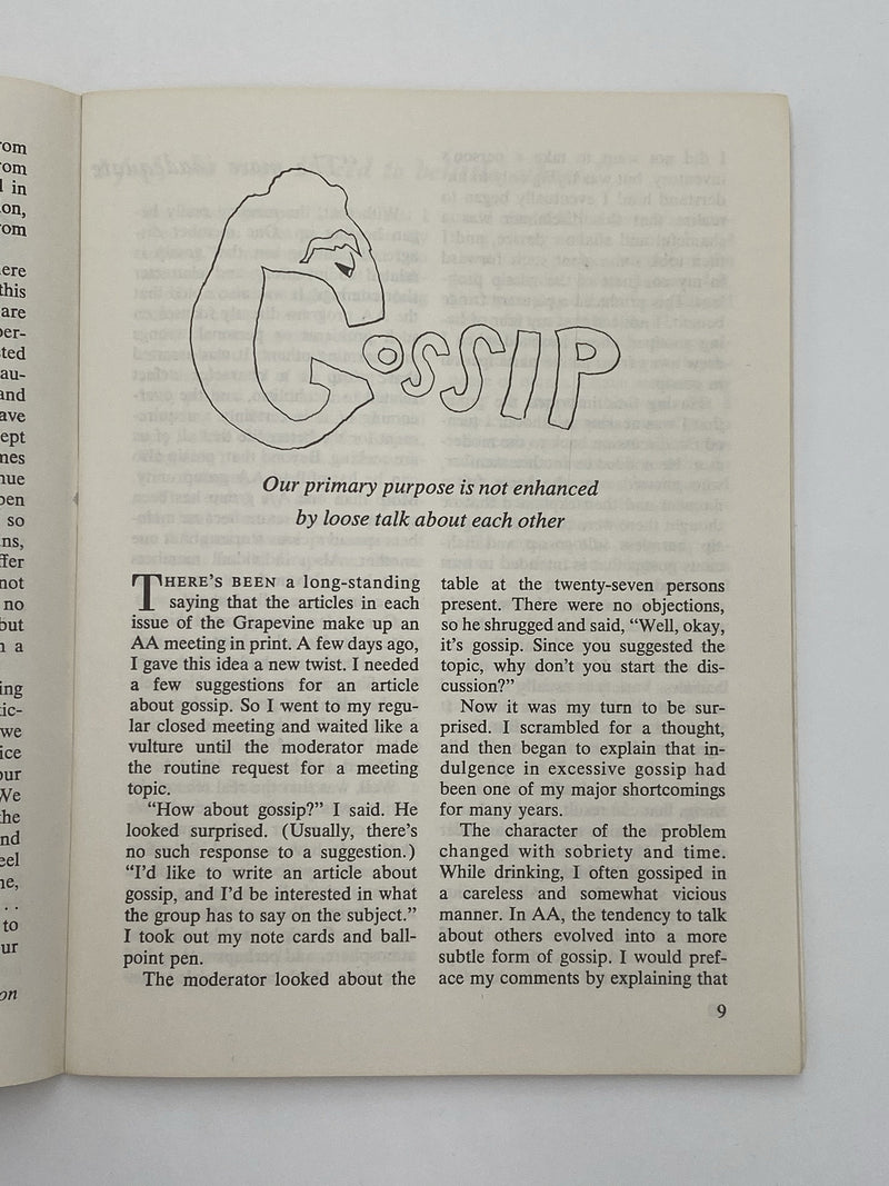 AA Grapevine May 1974 - Gossip Recovery Collectibles