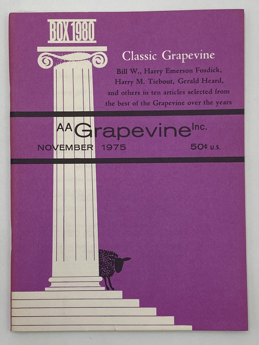 AA Grapevine November 1975 - Classic Grapevine Recovery Collectibles