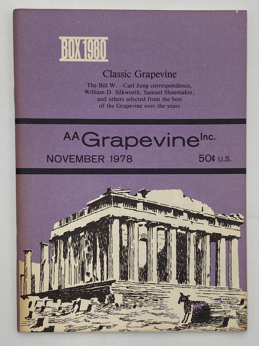 AA Grapevine November 1978 - Classic Grapevine Recovery Collectibles