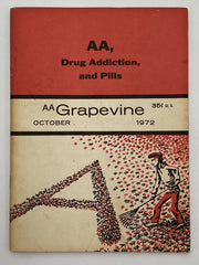 AA Grapevine October 1972 - AA, Drug Addiction, and Pills - 3rd Step Recovery Collectibles