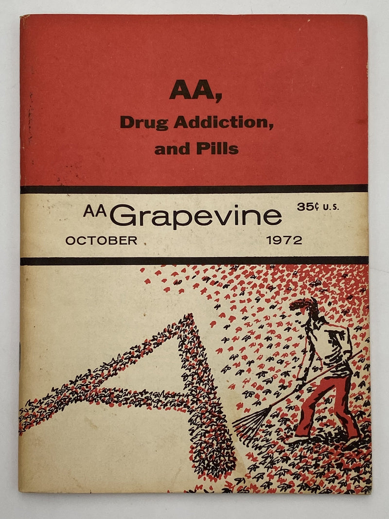 AA Grapevine October 1972 - AA, Drug Addiction, and Pills - 3rd Step Recovery Collectibles