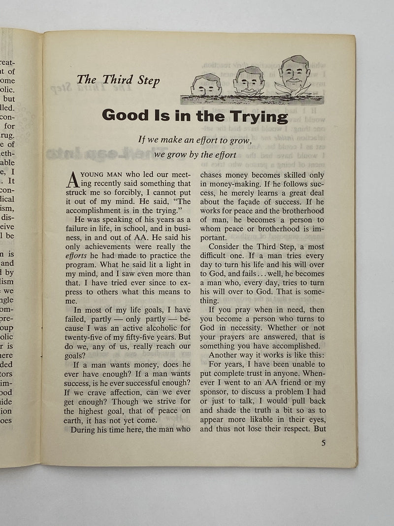AA Grapevine October 1972 - AA, Drug Addiction, and Pills - 3rd Step Recovery Collectibles