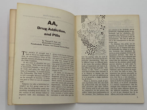 AA Grapevine October 1972 - AA, Drug Addiction, and Pills - 3rd Step Recovery Collectibles