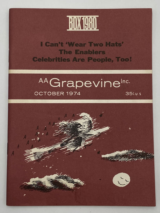 AA Grapevine October 1974 - The Enablers Recovery Collectibles