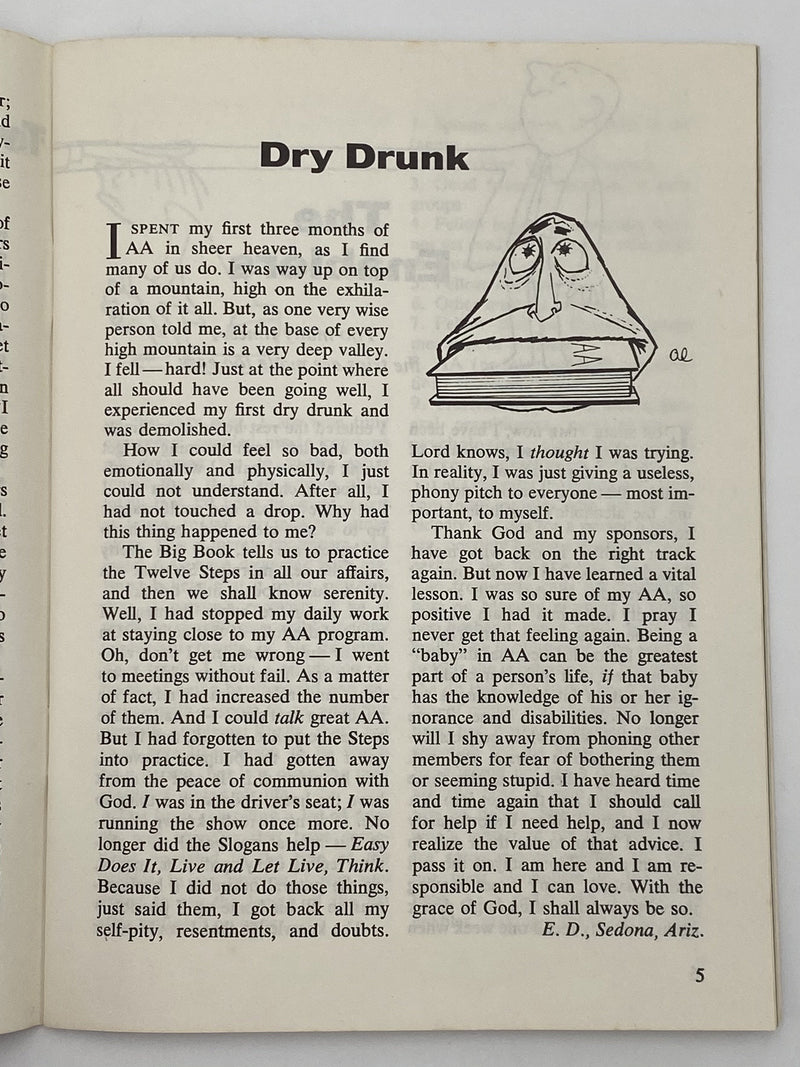 AA Grapevine October 1974 - The Enablers Recovery Collectibles